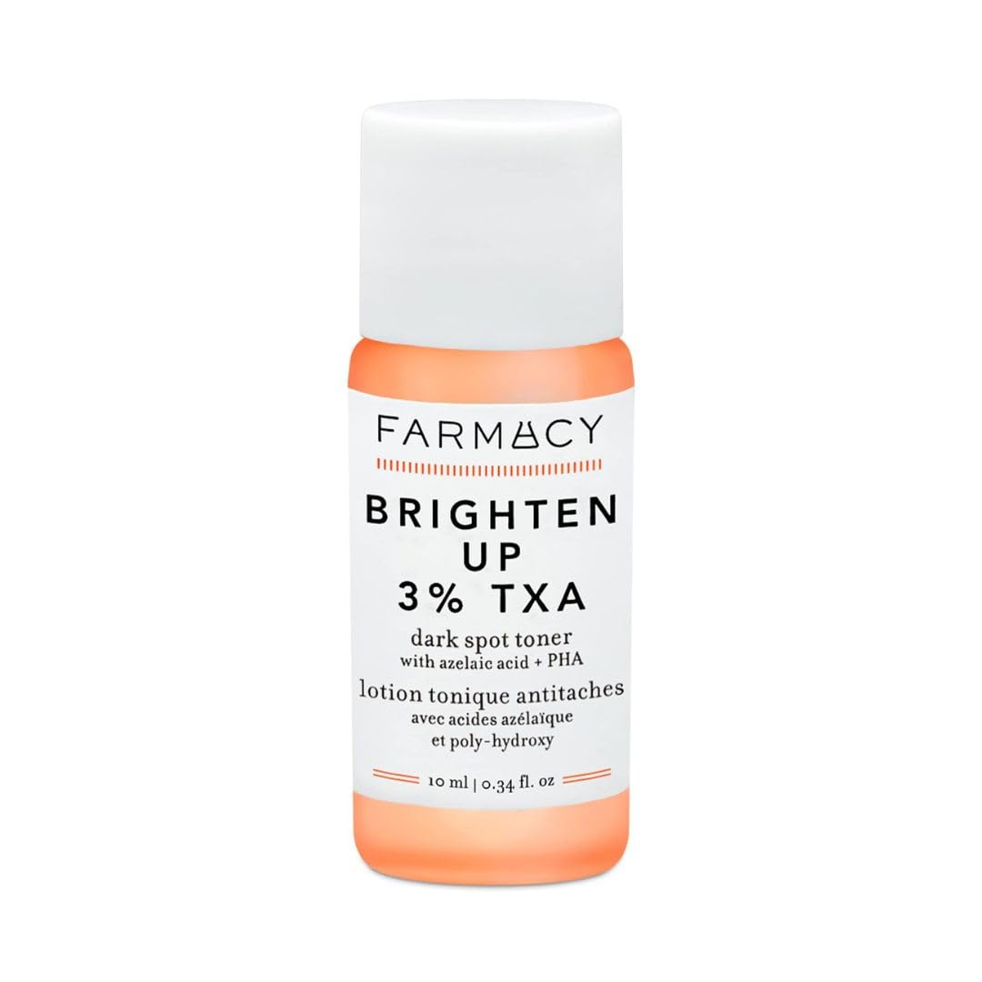 Farmacy 3% TXA Brightening Toner for Face - Dark Spot Corrector with Azelaic Acid, Tranexamic Acid + 5% PHA - Helps Even Texture + Tone, Fade Dark Spots + Exfoliate - Glow-Enhancing Skin Care (120ml)