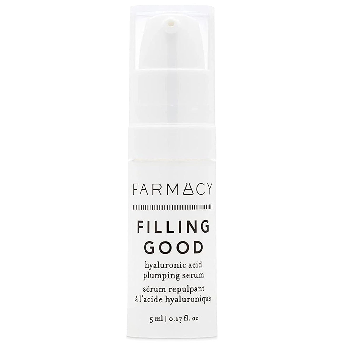 Farmacy Hyaluronic Acid Serum for Face - Filling Good Face Serum with Vegan Collagen Peptides - Helps Smooth Fine Lines + Wrinkles - Hydrating, Plumping + Anti Aging Skin Care (30ml)