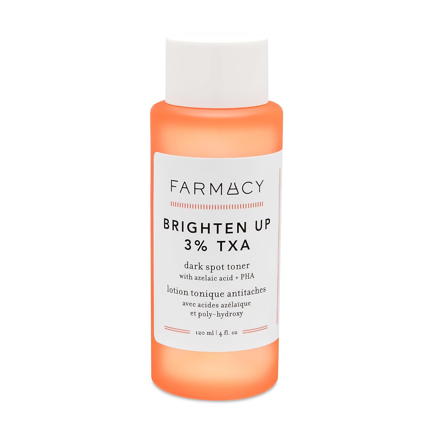Farmacy 3% TXA Brightening Toner for Face - Dark Spot Corrector with Azelaic Acid, Tranexamic Acid + 5% PHA - Helps Even Texture + Tone, Fade Dark Spots + Exfoliate - Glow-Enhancing Skin Care (120ml)