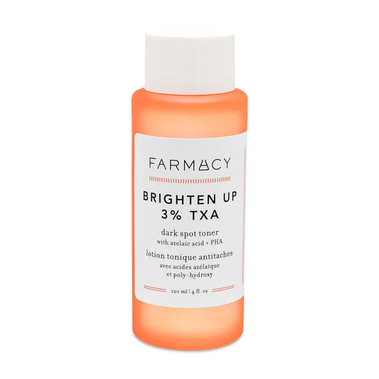 Farmacy 3% TXA Brightening Toner for Face - Dark Spot Corrector with Azelaic Acid, Tranexamic Acid + 5% PHA - Helps Even Texture + Tone, Fade Dark Spots + Exfoliate - Glow-Enhancing Skin Care (120ml)