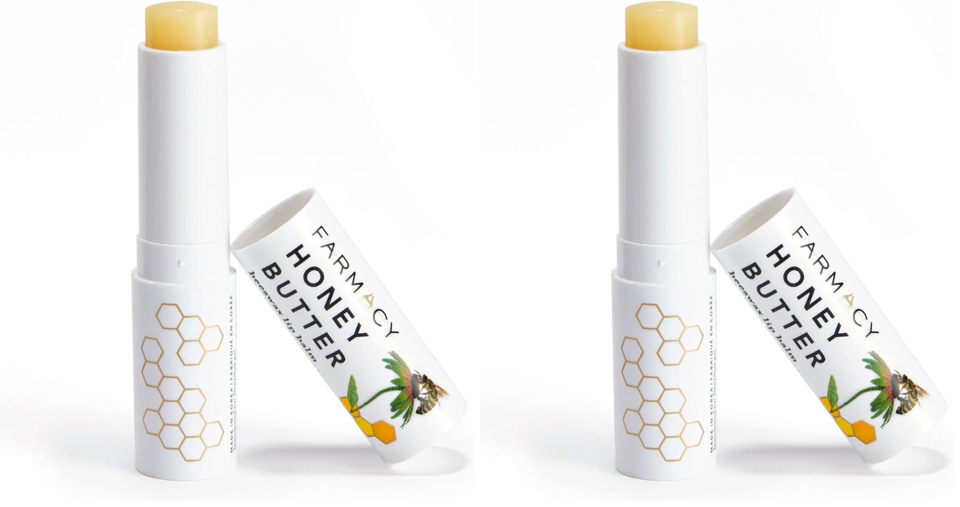 Farmacy Beeswax Lip Balm - Honey Butter Moisturizing Lip Care Enriched with Cupuaçu & Cocoa Butters, Proprietary Honey Blend and Vitamin E to Nourish, Soften & Heal (3.4g)
