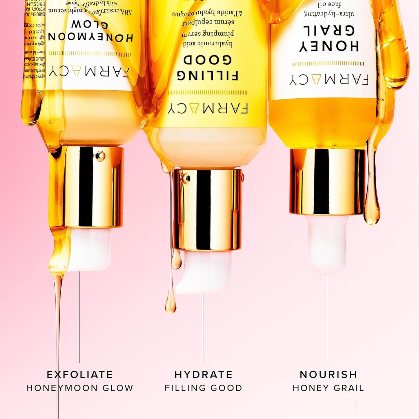 Farmacy Honey Glow & Honey Grail Bundle - 17% AHA & BHA Resurfacing Night Serum & Face Oil
