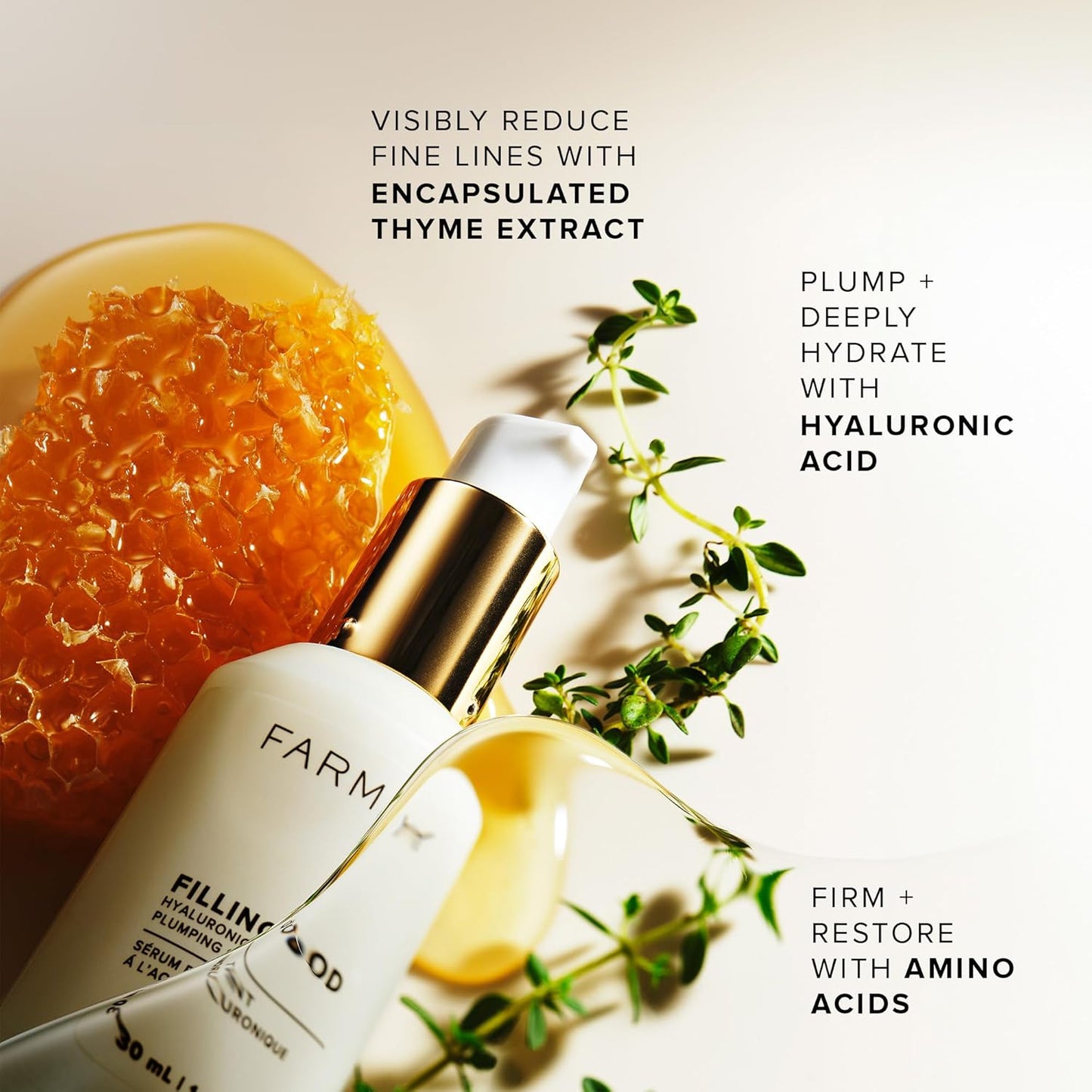 Farmacy Hyaluronic Acid Serum for Face - Filling Good Face Serum with Vegan Collagen Peptides - Helps Smooth Fine Lines + Wrinkles - Hydrating, Plumping + Anti Aging Skin Care (30ml)